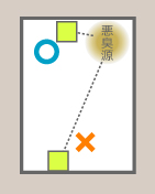 部屋の中央部もしくは入口寄り